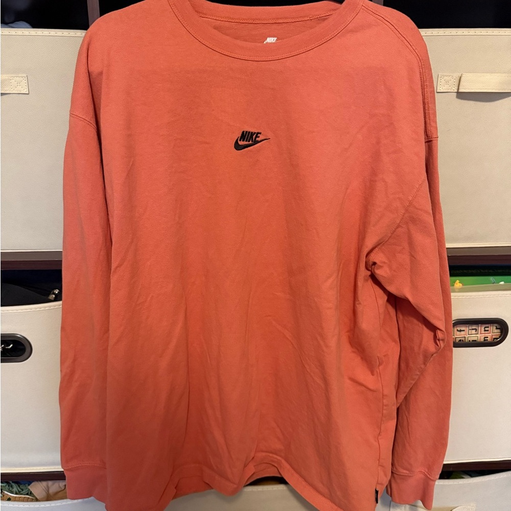 Nike Premium Essential Long Sleeve T-Shirt - Orange
